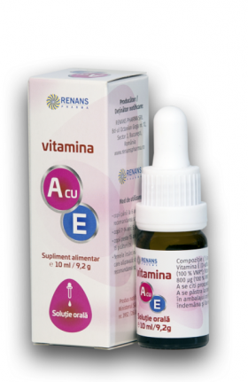 Vitamina A cu E solutie orala, 10ml - Renans