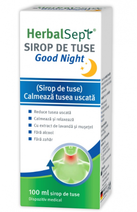 HERBALSEPT GOOD NIGHT SIROP DE TUSE ,100ML - ZDROVIT