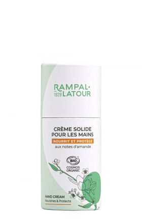 Crema de maini organica solida cu migdale, zero waste, 27g - Rampal Latour