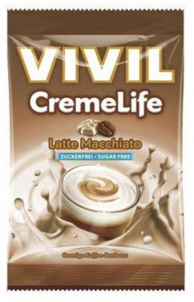 Bomboane cu aroma de Latte Macchiato CremeLife, 110g - Vivil