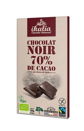 Ciocolata neagra - Chocolat Noir 70% de Cacao | Ikalia