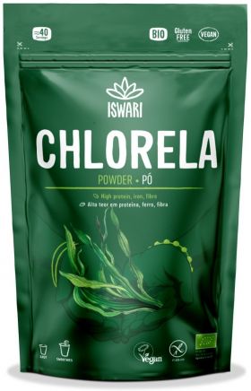 Chlorella bio sub forma de pulbere, 125g, Iswari