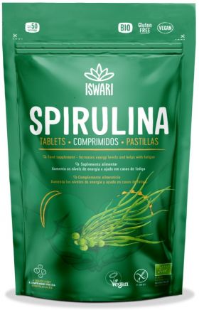 Spirulina bio sub forma de tablete, 200 tablete, Iswari