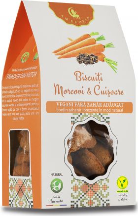 Biscuiti morcovi si cuisoare, 130g, Ambrozia