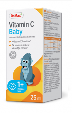 Dr. Max Vitamin C Baby picaturi, 25ml