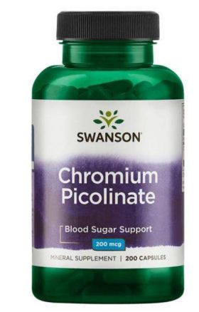 Chromium Picolinate (Crom Picolinat) 200 mcg, 200 capsule - Swanson