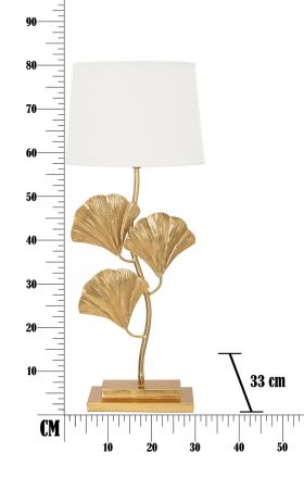 Lampa de masa Glamy, Mauro Ferretti, 1 x E27, 40W, fier/poliester, auriu/alb