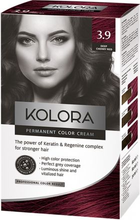 Vopsea de par Kolora 3.9 Deep Cherry Red, 50ml, Aroma