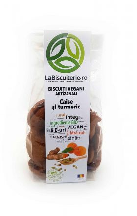 Biscuiti vegani artizanali cu caise si turmeric eco-bio– 140g - LaBiscuiterie