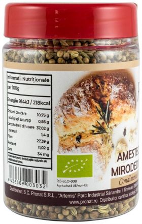 Amestec de mirodenii pentru paine - eco-bio 110g - Pet - Pronat