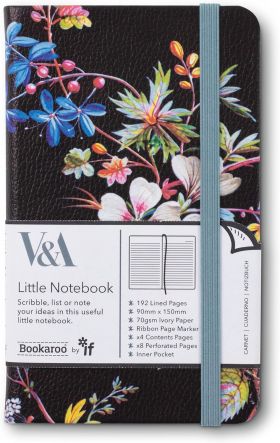 Carnet A6 - V&A Bookaroo - Kilburn Black Floral | If (That Company Called)