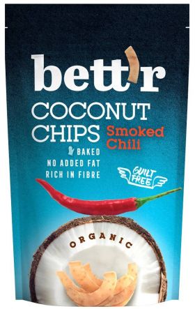 Chips de cocos cu chilli eco-bio 70g - Bettr