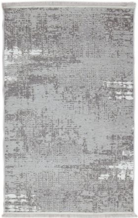 Covor Eko rezistent, NK 01 - Cream, Grey, 100% poliester, 75 x 200 cm