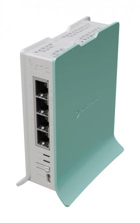 mikrotik Mikrotik hAP router wireless Gigabit Ethernet Bandă unică (2.4 GHz) Verde, Alb (L41G-2AXD)