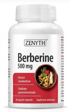 Berberine, 500mg, 60cps - Zenyth