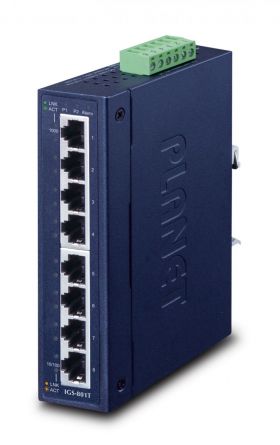 PLANET IGS-801T switch-uri Fara management L2 Gigabit Ethernet (10/100/1000) Albastru (IGS-801T)