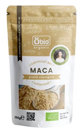 Maca pulbere raw eco-bio 250g - OBio