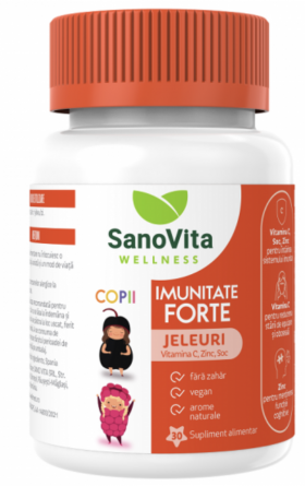 Jeleuri cu vitamine pentru copii Imunitate Forte, 30buc - Sanovita