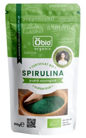 Spirulina pulbere 250g eco-bio - OBio