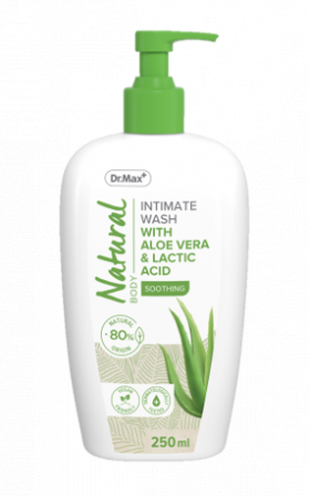 Dr. Max Natural Gel intim cu aloe vera si acid lactic, 250ml