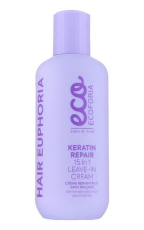 Crema 15 in 1 pentru refacerea parului Keratin Repair, 200ml, Ecoforia