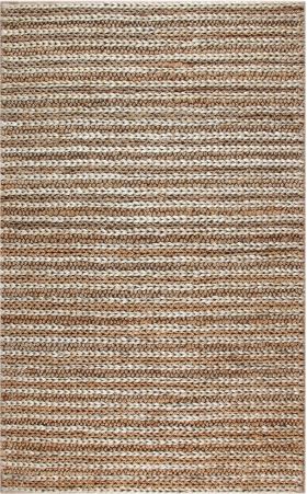 Covor, Flatweave Choti S11152, 80x150 cm, Iuta, Maro / Crem