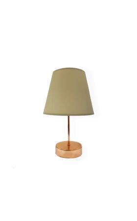 Lampa de masa, FullHouse, 390FLH1704, Metal, Bej/aur roz