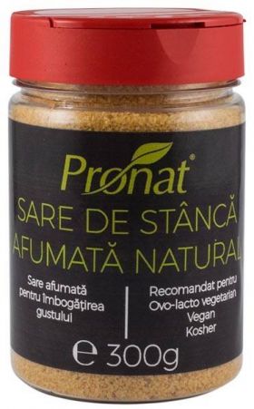 Sare de stanca afumata natural, 300g - Pet - Pronat