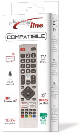 telecomanda universala jolly, tv lcd sharp, control prin voce, ir+bluetooth