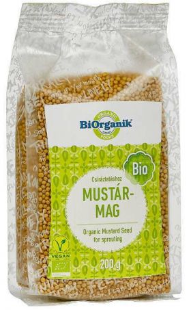 Mustar boabe pentru germinat, eco-bio, 200g - Biorganik