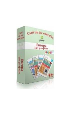 Europa Tari si capitale - Carti de joc educative