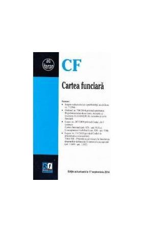 Cartea funciara act 17 septembrie 2014