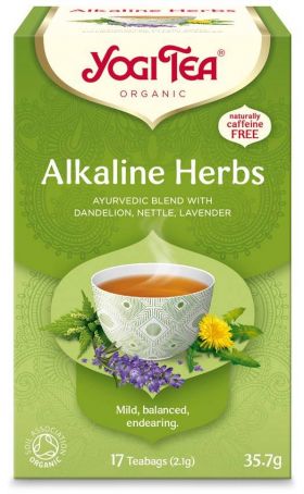 Ceai din plante alcaline Alkaline Herbs eco-bio 12pl, Yogi Tea