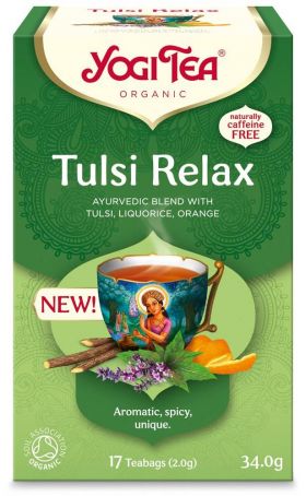 Ceai Tulsi Relax eco-bio, 17 pliculete - Yogi Tea