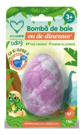 BOMBA DE BAIE OU DE DINOZAUR LAVANDA 120G - EASY CARE BABY