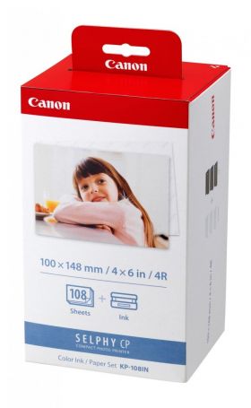 Canon KP-108IN hârtii fotografică Roşu, Alb (3115B001)
