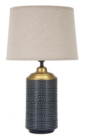 Lampa de masa, Point Dark, Mauro Ferretti, 1 x E27, 40W, Ø28 x 47 cm, ceramica/fier/textil, multicolor