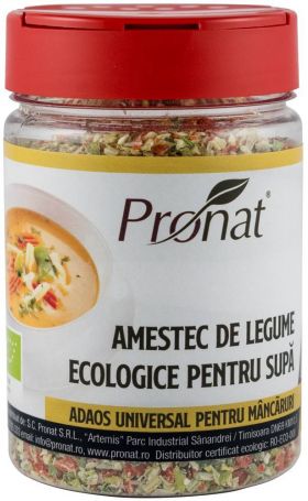 Amestec de legume pentru supa eco-bio, 130 g Pronat