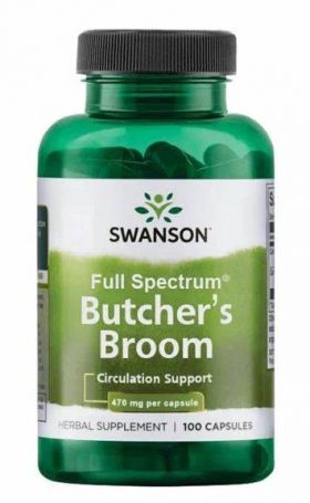 Butcher's Broom (Ghimpe Pădureț) 470 mg, 100 cps - Swanson