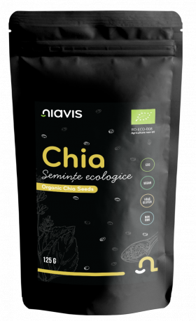 Seminte de chia ecologice, 125g, Niavis