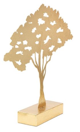 Decoratiune Leaf Tree, Mauro Ferretti, 43.5x8x41.5 cm, fier, auriu