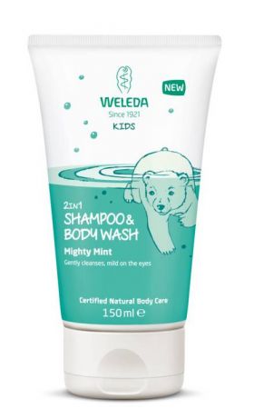 Gel de dus si sampon 2 in 1 cu menta proaspata, Kids, 150ml WELEDA