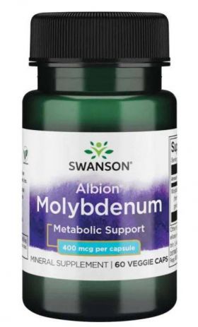 Albion Chelated Molybdenum (Molibden) 400 mcg, 60 capsule - Swanson