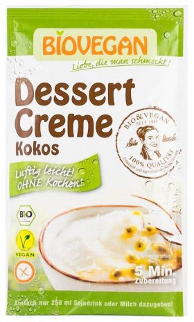 Crema pentru desert cu nuca de cocos - eco-bio 63g - Biovegan