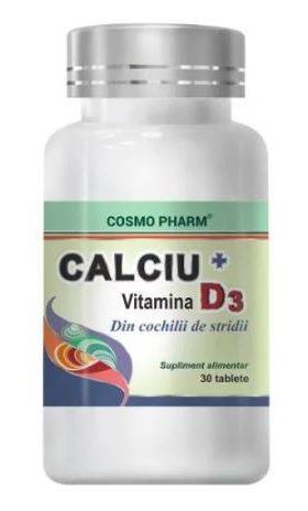 Calciu si Vitamina D3, 30cpr- Cosmo Pharm