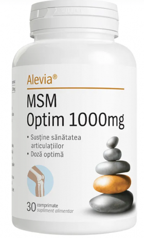 MSM Optim 1000mg, 30cpr - Alevia