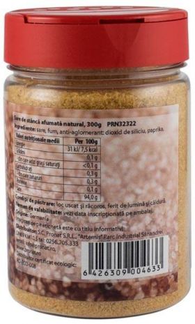 Sare de stanca afumata natural, 300g - Pet - Pronat
