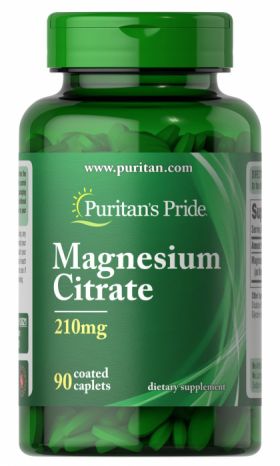 Puritan s Pride Magnesium Citrate 210 mg 90 caplets