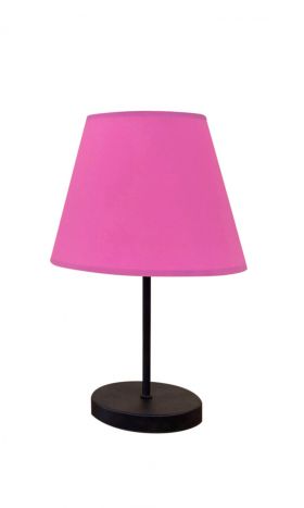 Lampa de masa, FullHouse, 390FLH1715, Metal, Roz/Negru