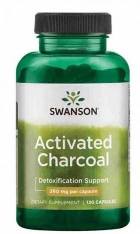 Activated Charcoal (Carbune Activ) 260 mg, 120 capsule - Swanson